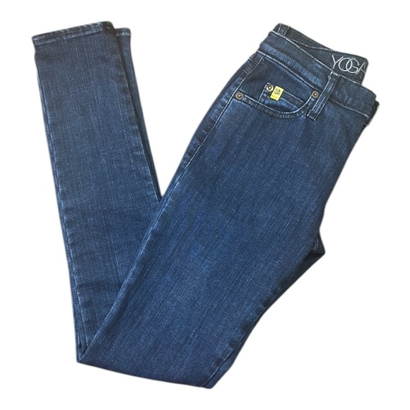 Yoga Jeans Stretchy Skinny Denim Jeans Size 25 - Picture 7 of 11